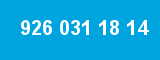 926 031 18 14